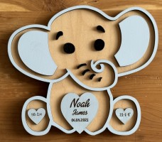 Elephant Birth Announcement