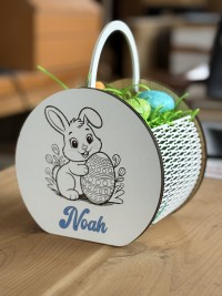 Boy Round Easter Basket