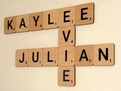 Scrabble Letters Wall Decor